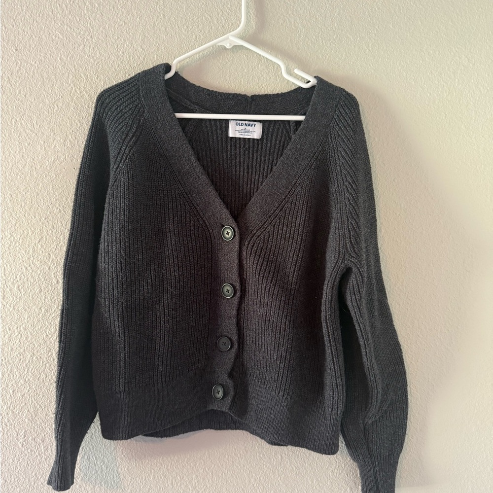 Old Navy Women's Charcoal Cardigan